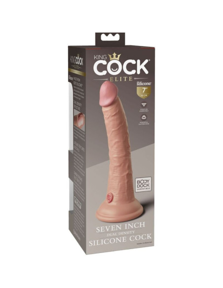 KING COCK - ELITE REALISTINIS SILIKONINIS DILDO 17,8 CM