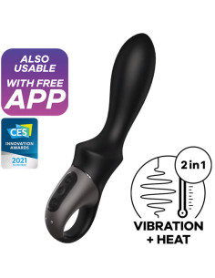 SATISFYER – HEAT CLIMAX ANALINIO VIBRAVIRAVIMO PROGRAMĖLĖ, JUODA
