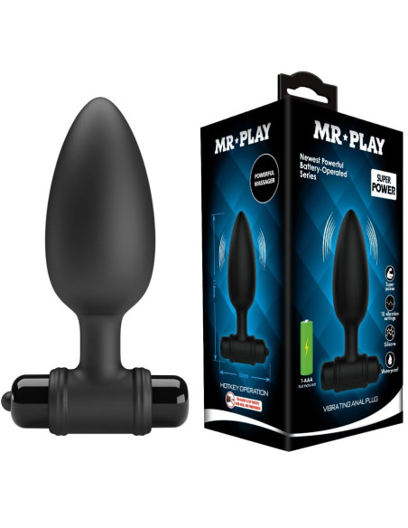 MR PLAY - SUPER POWER ANAL PLUG WITH VIBRATION