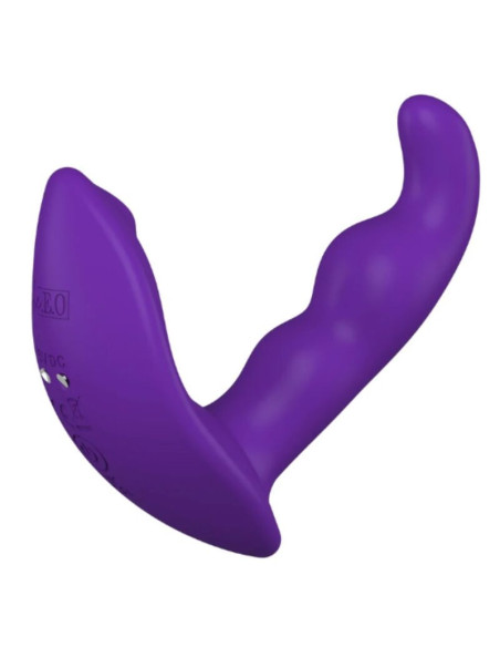 SHE.E.O - ROTATING VIBRATING ANAL STIMULATOR WITH REMOTE CONTROL - PURPLE