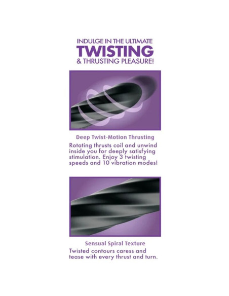 ANAL FANTASY ELITE - TWIST ECSTASY RECHARGEABLE ROTATING ANAL STIMULATOR