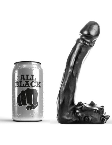 ALL BLACK - DILDO REALISTIC 19 CM