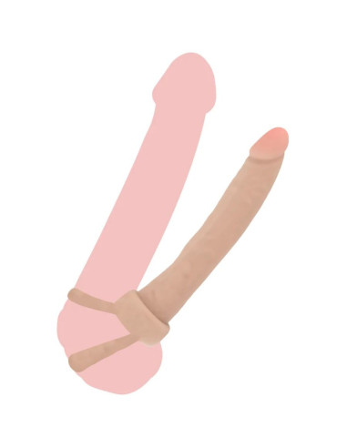 GET REAL - DOUBLE TROUBLE SILIKONINIS ANALINIS PENETRATORIAUS 16 CM