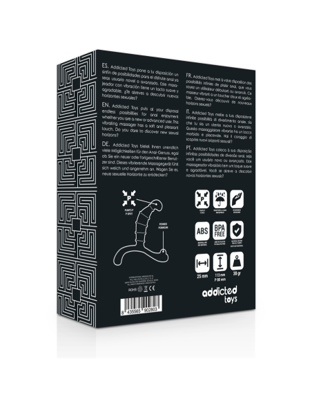 ADDICTED TOYS - PROSTATOS ANALINIS MALONUMAS JUODAS
