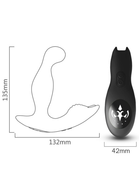 ARMONY - BAT KING VIBRATOR ANAL PROSTATE ROTATOR REMOTE CONTROL BLACK