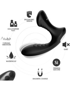 ARMONY - STORM VIBRATOR ANAL PROSTATE and PLUG REMOTE CONTROL BLACK