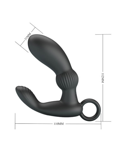 PRETTY LOVE - CAYLA ANAL VIBRATOR MASSAGER BLACK