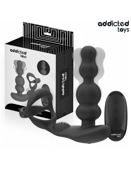 ADDICTED TOYS - ROTUOJANTIS PROSTATOS MASAŽUOKLIS SU NUOTOLINIO VALDYMO PULTU