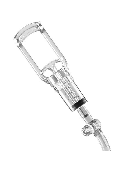 PDX ELITE - VIEWTUBE VAC XXL TRANSPARENT STROKER WITH SUCTION PUMP 27.3 CM