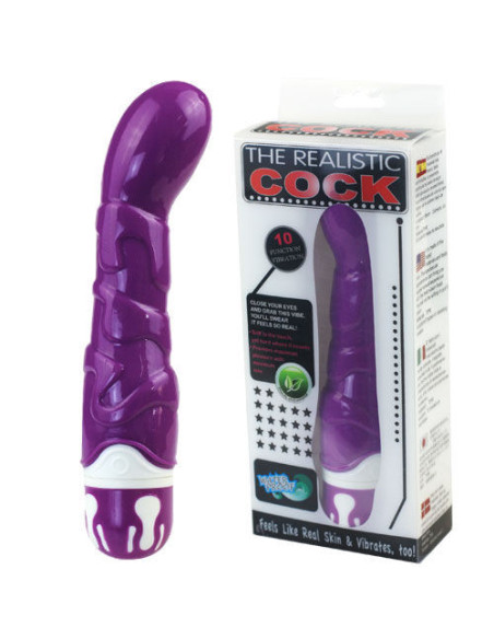 BAILE - REALISTIC COCK 10 RHYTHMS SENSATION VIOLET