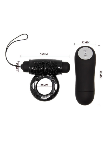 BAILE - RING nuotolinio valdymo pultas, juodas, 20 V