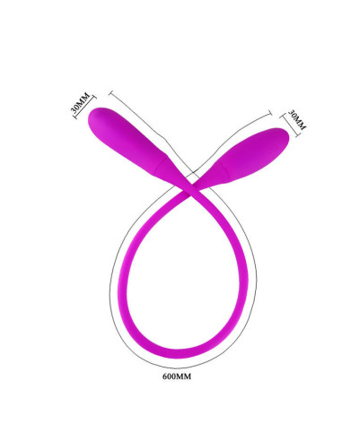 PRETTY LOVE - IŠMANUSIS GYVATĖS FORMOS VIBRATORIUS ELEMENTAS 7 V 3 KUTENIMAS