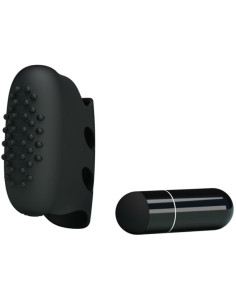 PRETTY LOVE - FLIRTATION STEWARD BLACK VIBRATION THIMBLE 2