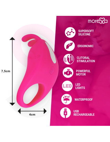 MORESSA - BRAD PREMIUM SILICONE RECHARGEABLE PINK