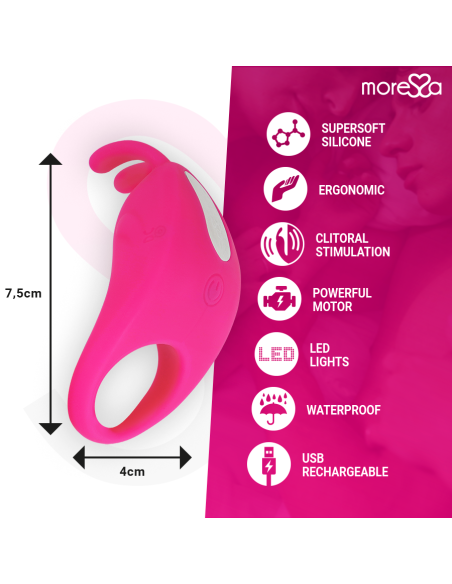 MORESSA - BRAD PREMIUM SILICONE RECHARGEABLE PINK