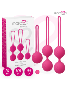 MORESSA - OSIAN RINKINYS PREMIUM SILICONE PINK (Osian One - 51 g Osian Two - 101 g Osian Three 85 g) 2