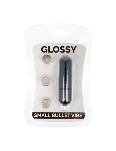 GLOSSY - MAŽOS KULIKĖS VIBRUOJAMAS JUODAS