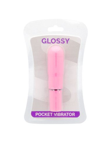 GLOSSY - KIŠENINIS VIBRATORIUS TOLIOS ROŽĖS SPALVA