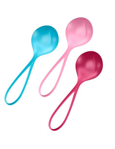 SATISFYER - MEILĖS KAMUOLIŲ TRENIRUOČIŲ RINKINYS 3