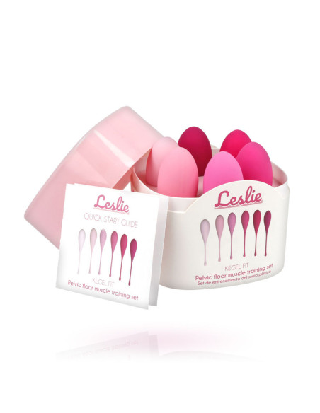 LESLIE - KEGEL FIT dubens raumenų lavinimo rinkinys su 6 svarmenimis