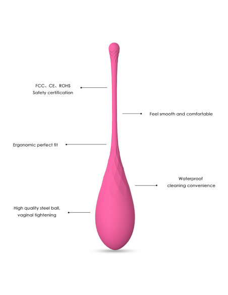 LESLIE - KEGEL FIT dubens raumenų lavinimo rinkinys su 6 svarmenimis