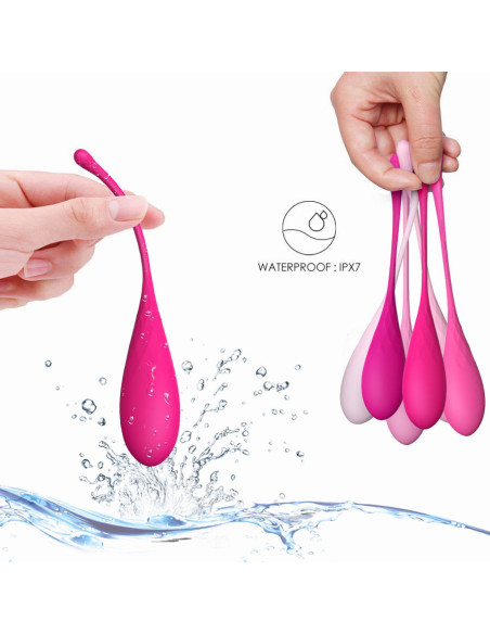 LESLIE - KEGEL FIT dubens raumenų lavinimo rinkinys su 6 svarmenimis