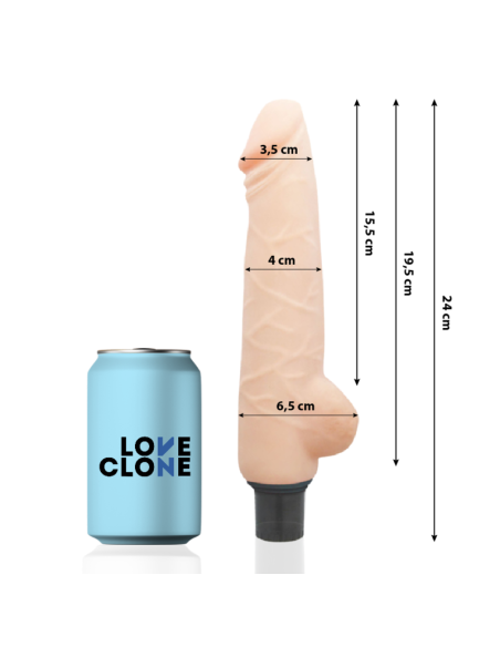 LOVECLONE - HARALD SELF LUBRICATION VIBRATOR 24 CM -O- 4 CM