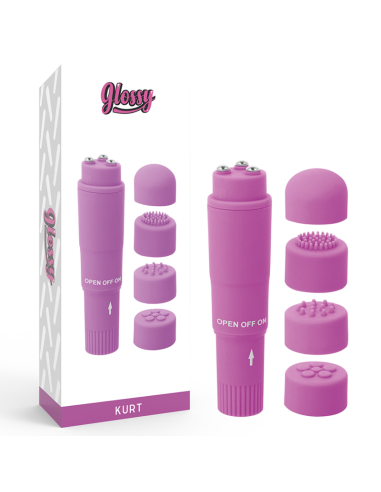 GLOSSY - KURT KIŠENINIS MASAŽUOKLIS VIOLETINIS
