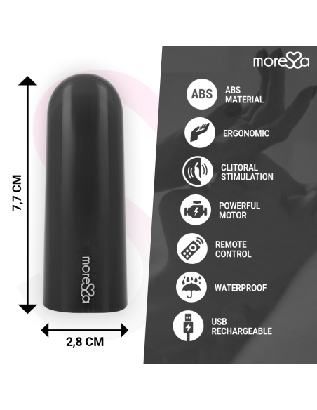 MORESSA - NIX VIBRATORIUS NUOTOLINIO VALDYMO JUODAS
