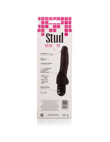 CALEXOTICS - POWER STUD CLITERRIFIC JUODAS VIBRATORIUS ŽAIDIMAS