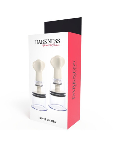 DARKNESS - skaidrus spenelių čiulptukas, 5 cm skersmens