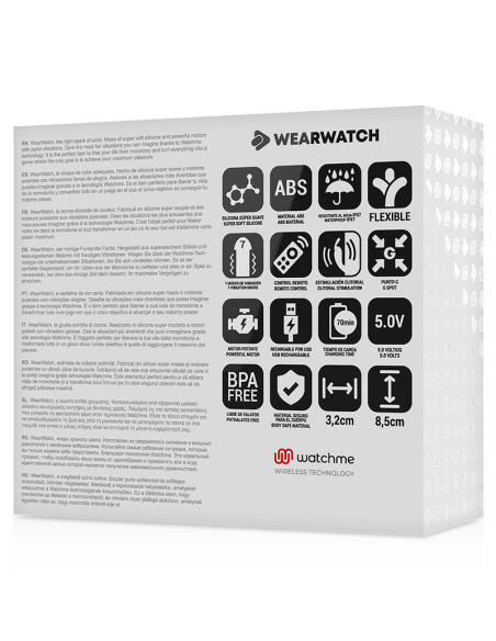 WEARWATCH - DVIGUBOS TECHNOLOGIJOS WATCHME VIBRATORIUS INDIGO-JŪROS VANDUO