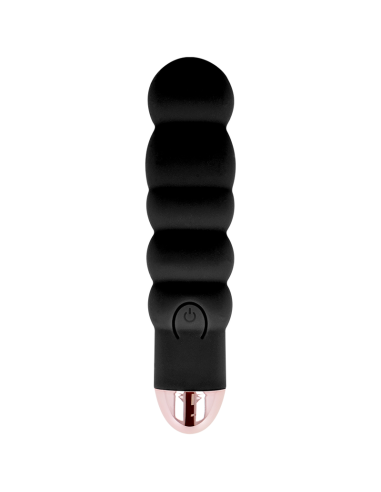 DOLCE VITA - RECHARGEABLE VIBRATOR SIX BLACK 7 SPEEDS