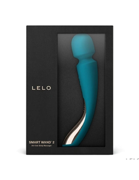 LELO - SMART MEDIUM WAND 2 VANDENYNO MĖLYNOS SPALVOS MASAŽUOKLIAI