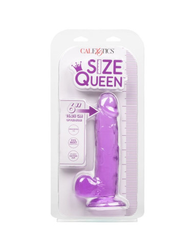 CALEXOTICS - karalienės dydžio dildo, violetinis, 15,3 cm