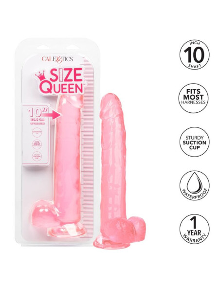 CALEXOTICS - karalienės dydžio rožinis dildo 25,5 cm