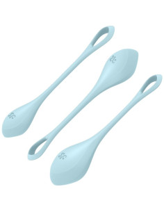 SATISFYER - YONI POWER 2 TRENIRUOČIŲ RINKINYS MĖLYNAS