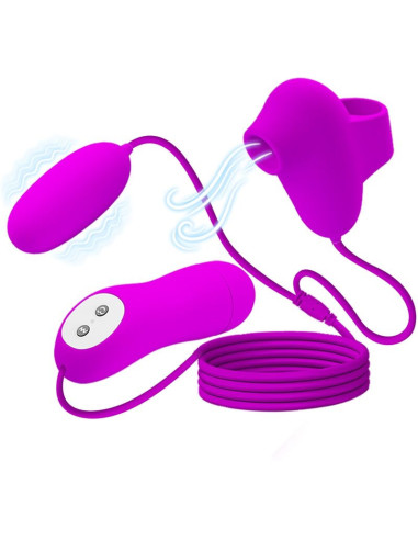 PRETTY LOVE - VIBRATING BULLET AND SUCTION CUP