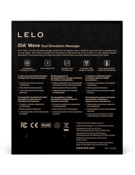 LELO - IDA WAVE COUPLES MASSAGER BLACK