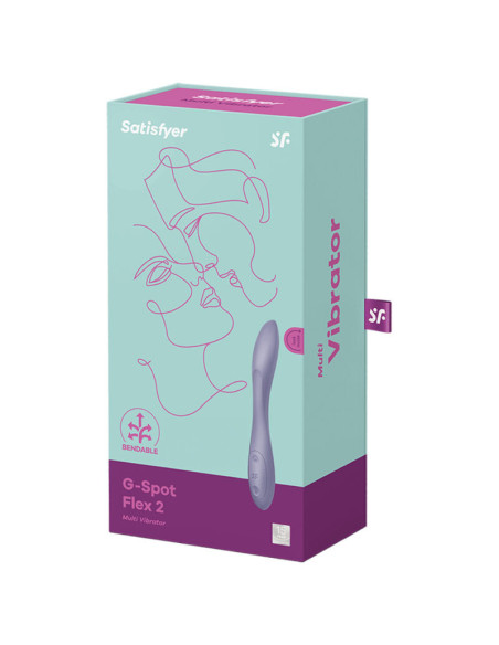SATISFYER - G-SPOT FLEX 2 MULTI VIBRAATORIUS VIOLETINIS