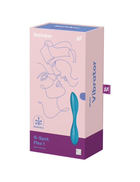 SATISFYER - G-SPOT FLEX 1 MULTI VIBRATOR BLUE