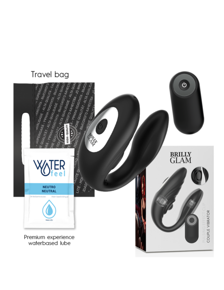 BRILLY GLAM - COUPLE PULSING and VIBRATING REMOTE CONTROL