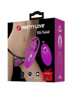 PRETTY LOVE - WILD RABBIT STIMULATOR FOR PANTIES WITH REMOTE CONTROL LILAC 2