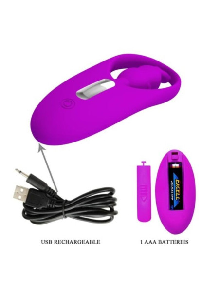 PRETTY LOVE - WILD RABBIT STIMULATOR FOR PANTIES WITH REMOTE CONTROL LILAC