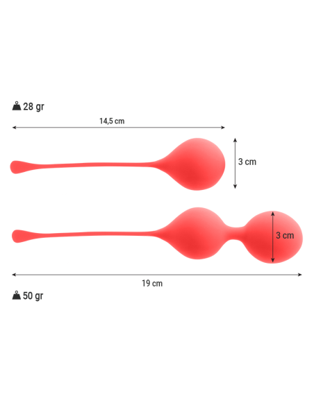 INTENSE - KEGEL BALLS PACK KENDALL RED