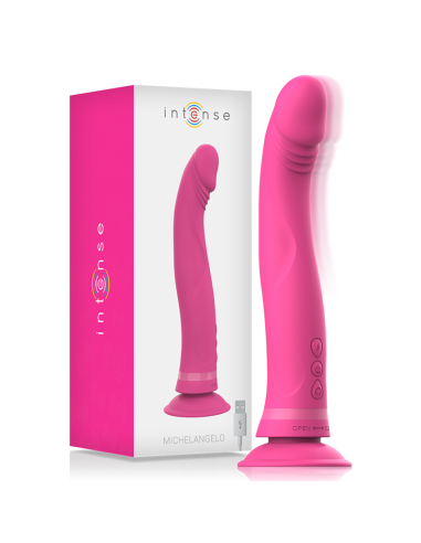 INTENSE - MICHELANGELO ROŽINIS SILIKONINIS VIBRATORIUS DILDO