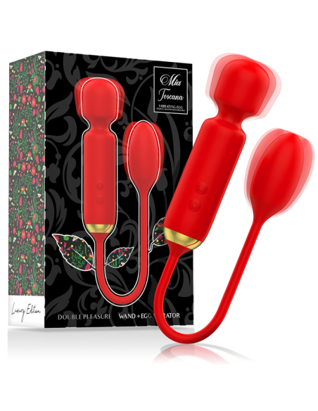 MIA - TOSCANA DOUBLE PLEASURE WAND VIBRATING EGG