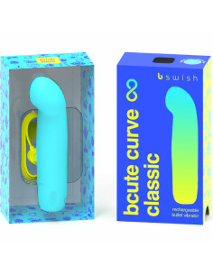 B SWISH - BCUTE CURVE INFINITE CLASSIC RECHARGEABLE VIBRATOR BLUE SILICONE 2
