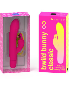 B SWISH - BWILD BUNNY INFINITE CLASSIC RECHARGEABLE VIBRATOR PINK SILICONE 2