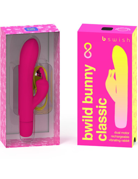 B SWISH - BWILD BUNNY INFINITE CLASSIC įkraunamas vibratorius rožinis silikonas